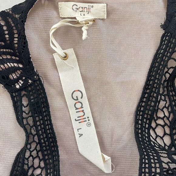 Black Lace Sleeveless Top size small - Picture 5 of 6